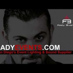 San Diego Event Lighting Rentals and DJ Sound Equipment Rentals with LED Dance Floor