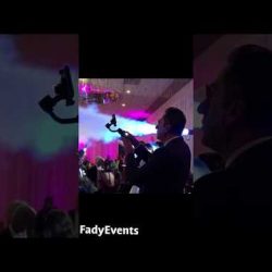 Fog Gun In Action at San Diego Wedding Reception - Lighting & Fog by FadyEvents